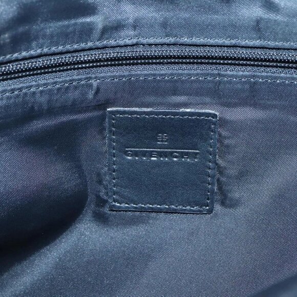 GIVENCHY Hand Bag Canvas Brown Gold Auth - Picture 11 of 16